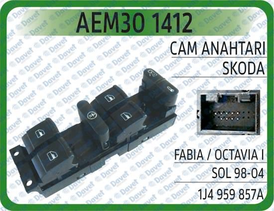 AEM 301412 Cam Anahtari Skoda Fabia   Octavia I Sol 98-04